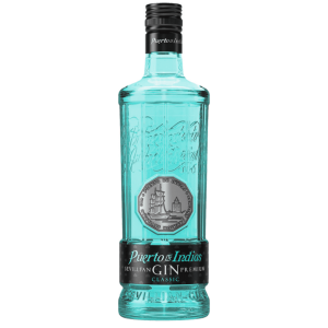 Gin Puerto de Indias Clasico Celeste de 700 ml.