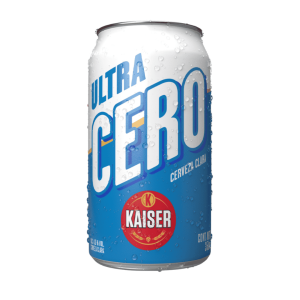 Cerveza Kaiser Ultra Cero de 350 ml.