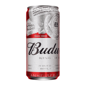 Cerveza Budweiser Roja Lata de 269 ml.
