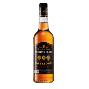 Caña Tres Leones Etiqueta Negra de 750 ml.