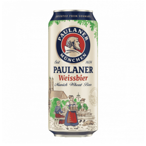 Cerveza Paulaner Weissbierm Lata de 500 ml.