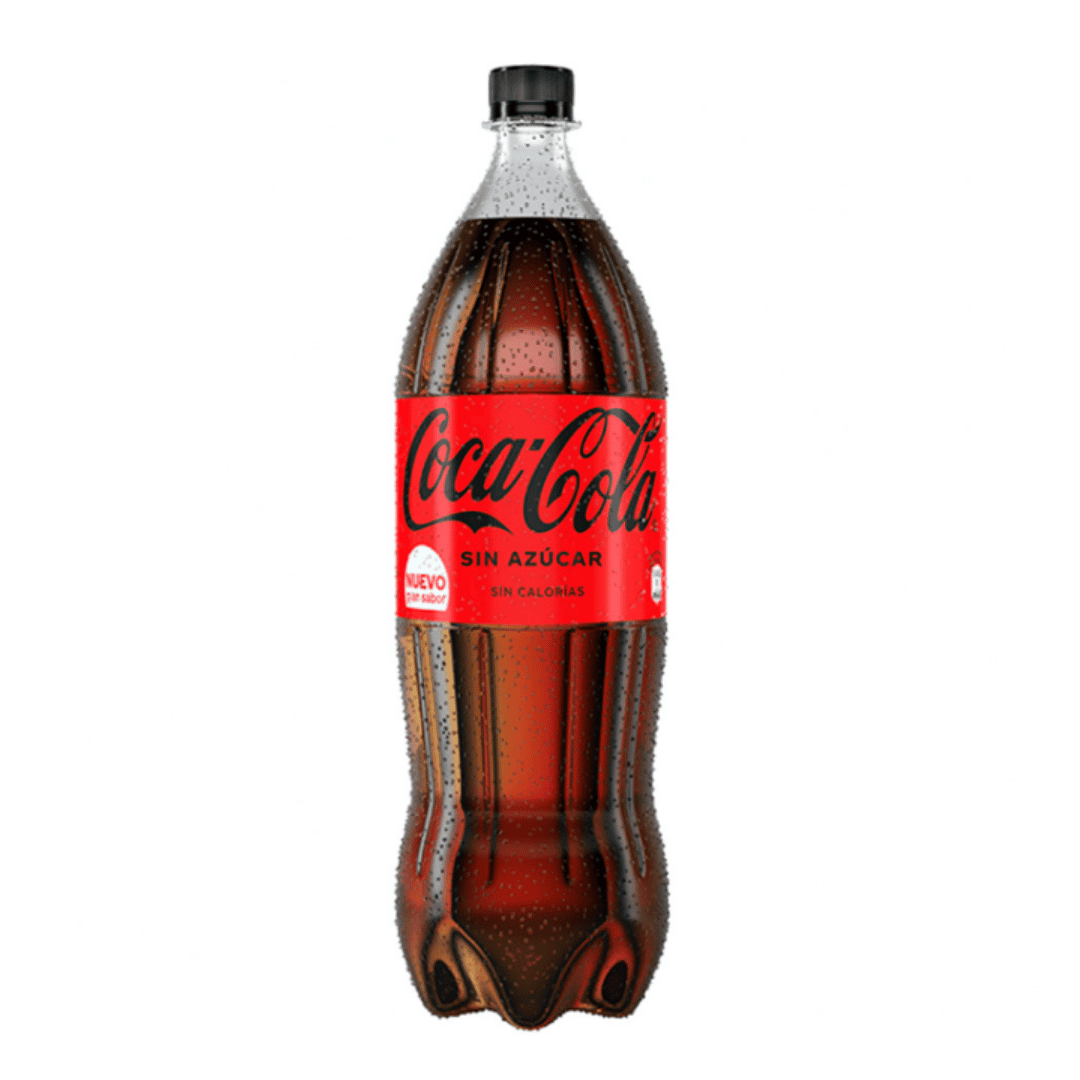 Gaseosa Coca Cola Zero Descartable de 1.500 ml.