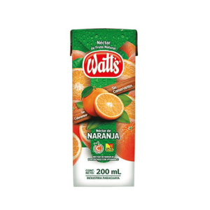 Jugo Watts Nectar naranja de 200 ml.