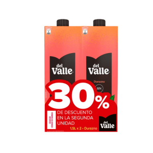 Jugos Del Valle Durazno de 1.500 ml Pack x 2 Uni.