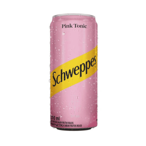 Agua Tonica Schweppes Lata Pink Tonic de 310 ml.