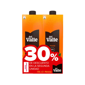 Jugos Del Valle Naranja de 1.500 ml Pack x 2 Uni.