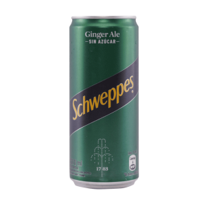 Agua Tonica Schweppes Singer Ale Sin Azucar Lata de 310 ml.