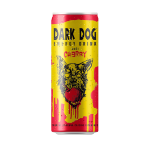 Energizante Dark Dog Drink Cherry de 500 ml.