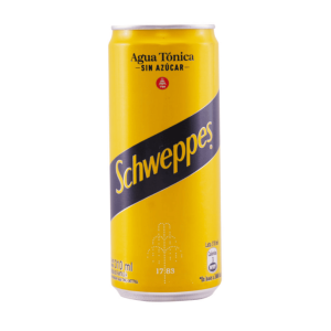 Agua Tonica Schweppes Sin Azucar Lata de 310 ml.