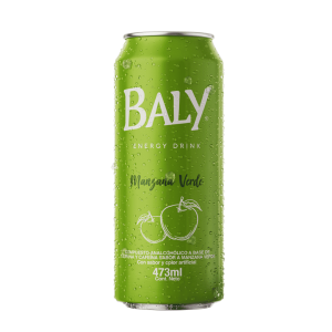 Energizante Baly Energy Drink Manzana Verde de 473 ml.