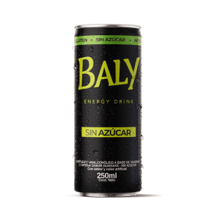 Energizante Baly Energy Drink sin Azucar de 250 ml.