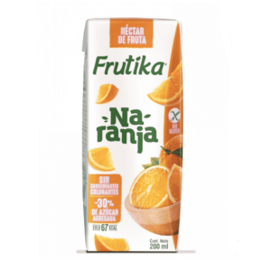 Jugo Frutika Nectar Naranja de 200 ml.