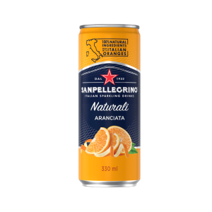 Agua San Pellegrino Saborizada Naturali Aranciata de 330 ml.