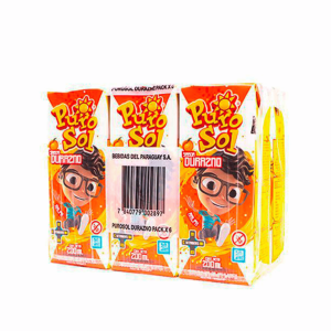 Jugo Puro Sol Durazno 200 ml Pague 5 Lleve 6.