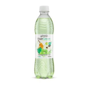 Agua Saborizada Frutika Funcional Fiber Green Manzana Pera y Uva de 500 ml.
