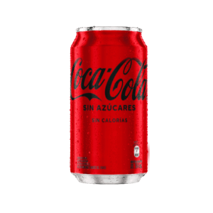 Gaseosa Coca Cola Sin Azucar Lata de 354 ml.
