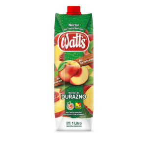 Jugo Watts Nectar durazno de 1.000 ml.
