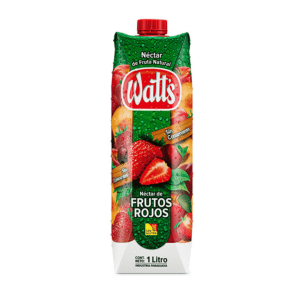 Jugo Watts frutos rojos de 1.000 ml.