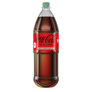 Gaseosa Coca Cola Zero Retornable de 2.000 ml.