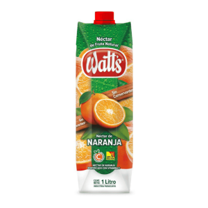 Jugo Watts Nectar naranja de 1.000 ml.