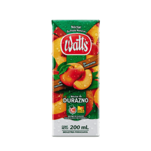 Jugo Watts durazno de 200 ml.