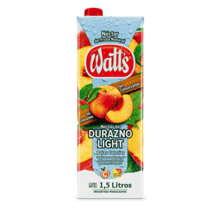 Jugo Watts Nectar durazno light de 1500 ml.